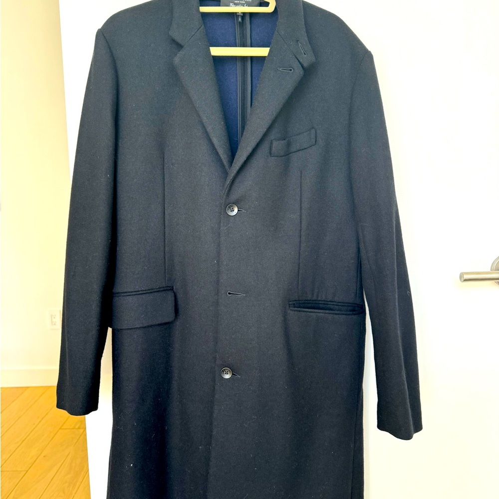 Rag & Bone Sloane Wool Coat (Black, Medium)